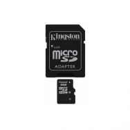 Κάρτα Μνήμης Kingston Micro SDHC 4GB Class 10 + Adapter