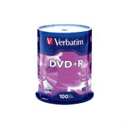 Verbatim DVD+R 120' 4.7GB 16x Cake Box x100, (43551)