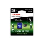 Κάρτα μνήμης TOSHIBA MICRO SD 8GB CLASS 10 HS + ADAPTER