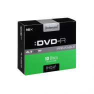 INTENSO DVD-R Printable 4,7GB 16x Slim Case x10 (04607)