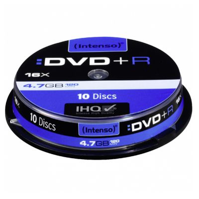 INTENSO DVD+R 4,7GB 16x Cake Box x10, (04454)