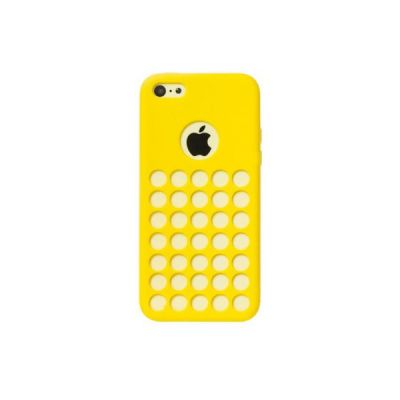 Θήκη Silicon Apple iPhone 5C Circles Κίτρινο