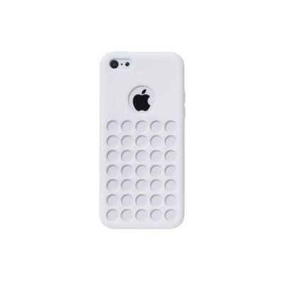 Θήκη Silicon Apple iPhone 5C Circles Λευκό