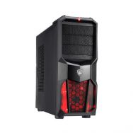 POWERTECH Gaming Case, με LED fan 120mm red