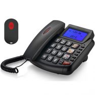 Ενσύρματο τηλέφωνο TM-S003, SOS button, μεγάλα κουμπιά & Οθόνη