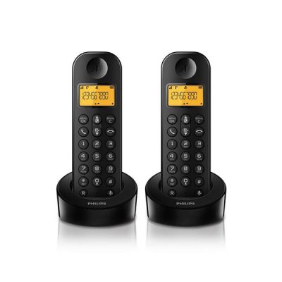 Ασύρματο τηλέφωνο Philips D1202B Duo Μαύρο