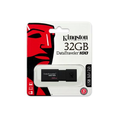 USB Flash Kingston DataTraveller 100 (G3) 32GB USB 3.0, Black